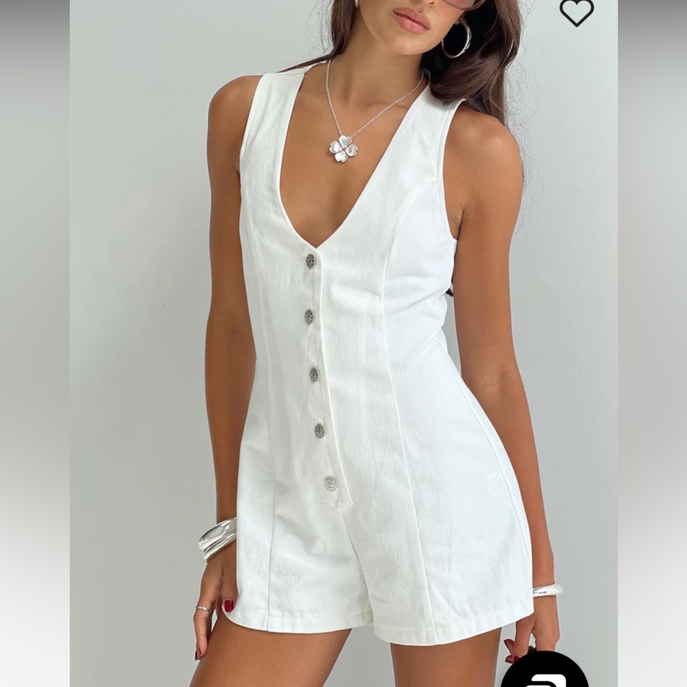 Princess Polly white romper